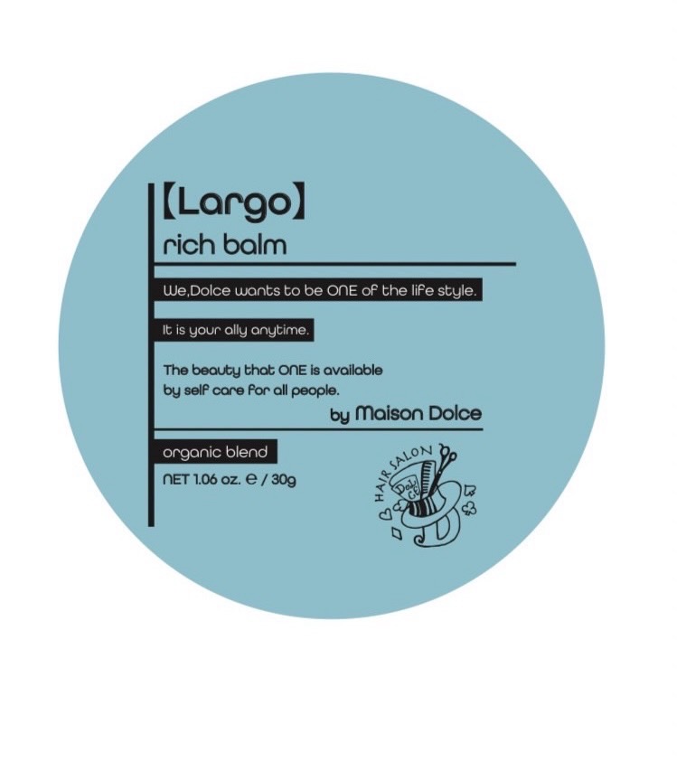 Maison Dolceのproduct ブランド 【Largo】ラルゴからrich balm2024.05.01リリース